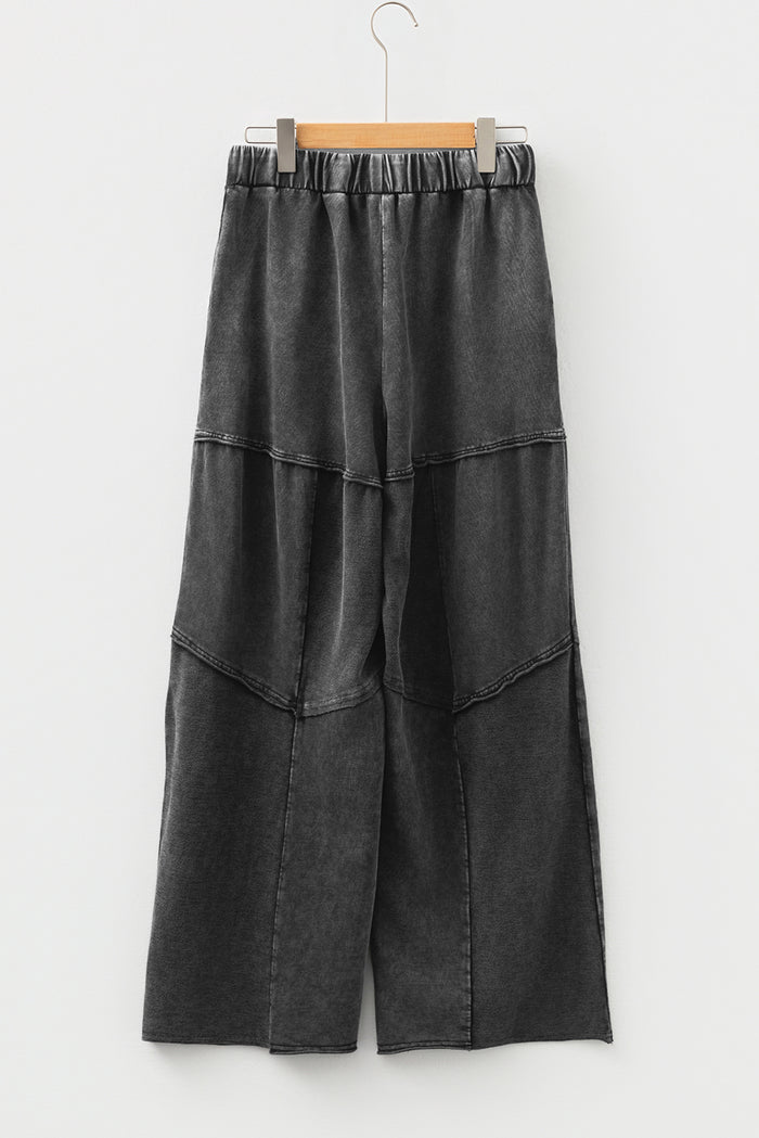 Pantalon à crampon de patchwork à jambe large
