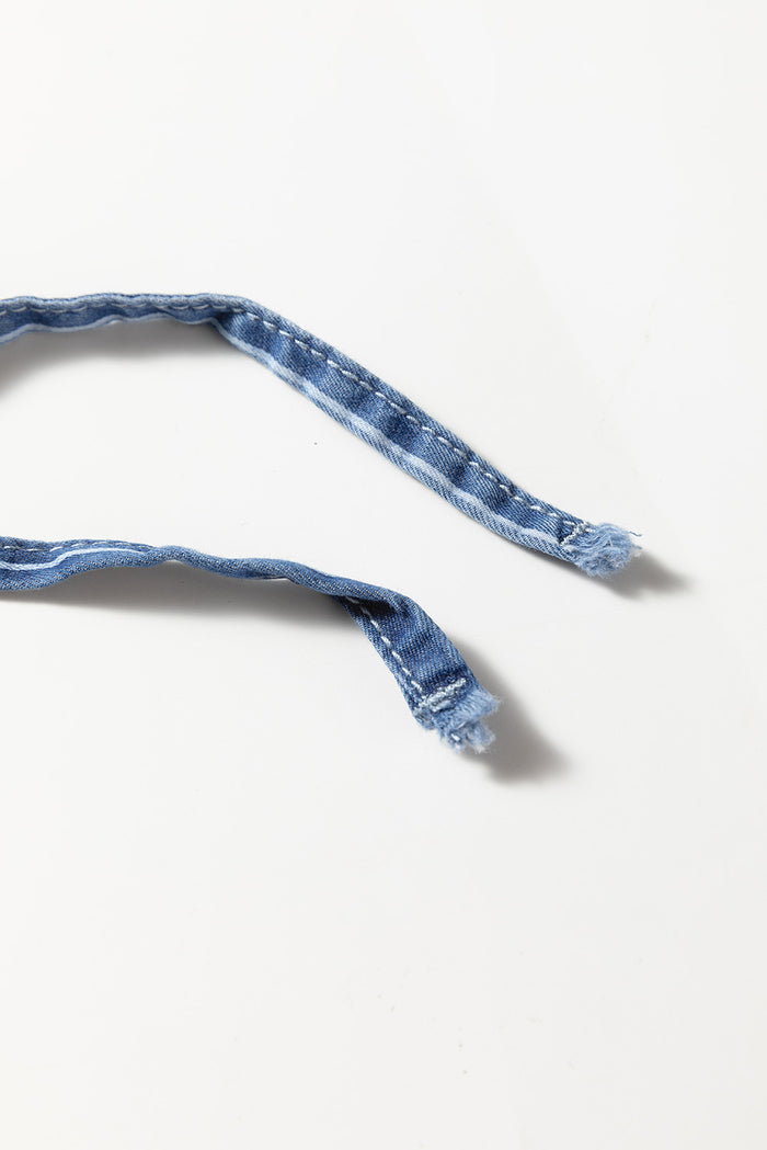Pantalon Chambray large à rayures