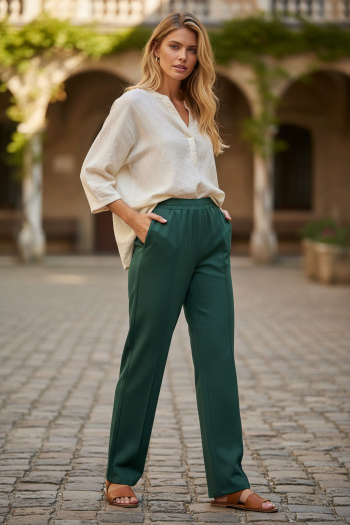 Pantalon coupe droite - 3 couleurs