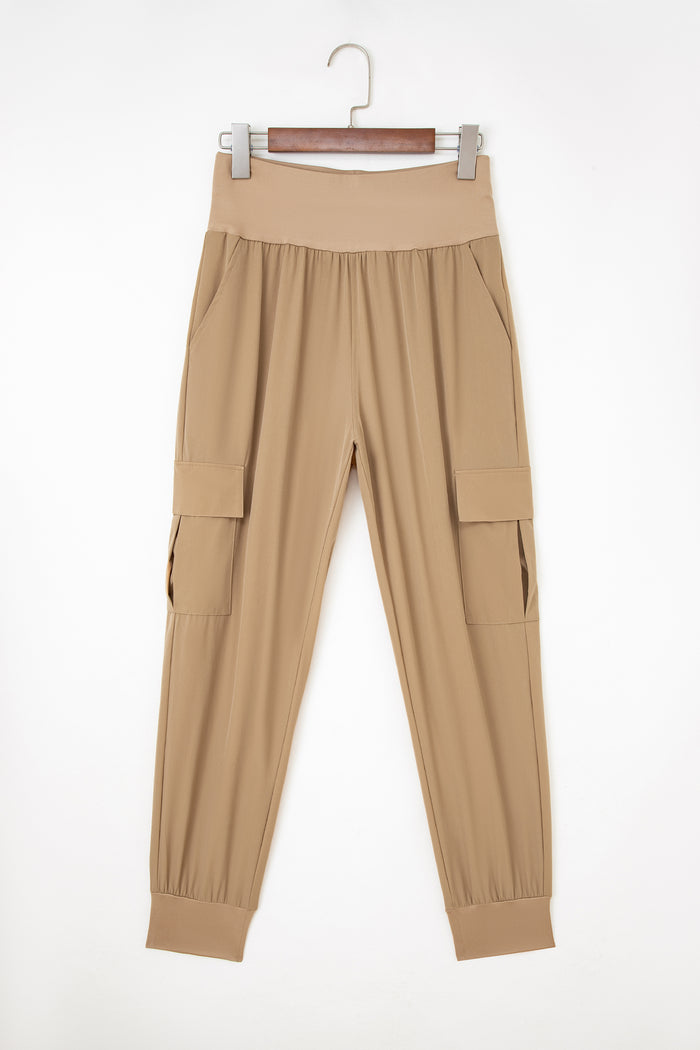 Pantalon de jogger de cargo à la taille haute