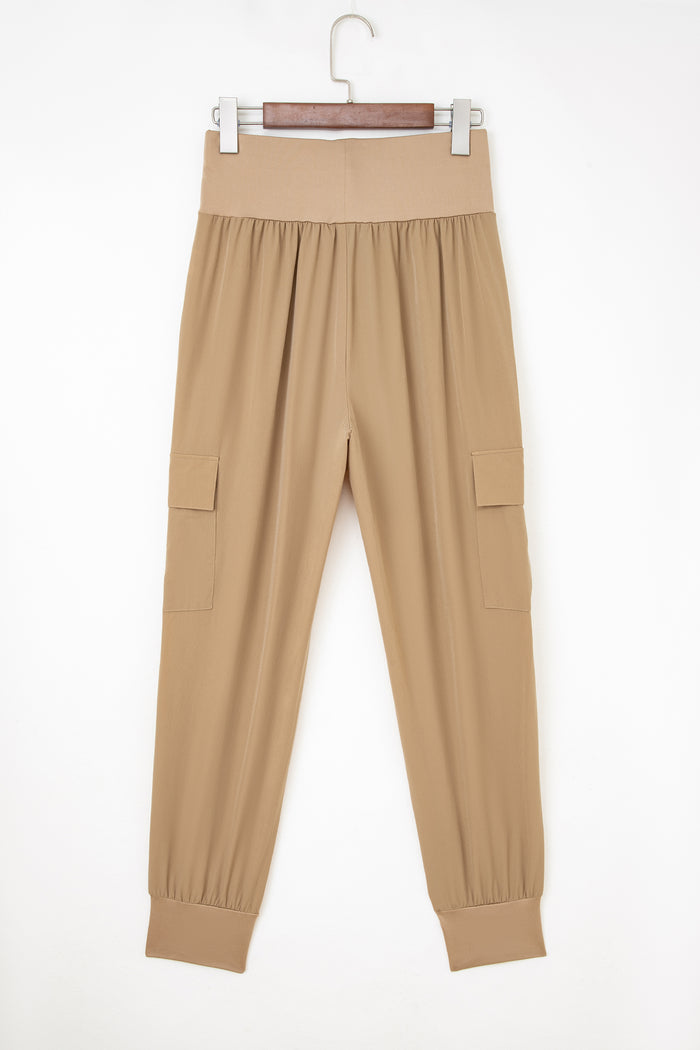 Pantalon de jogger de cargo à la taille haute