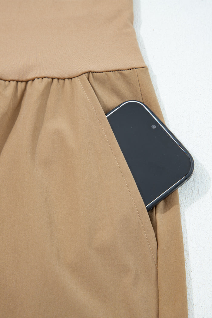 Pantalon de jogger de cargo à la taille haute