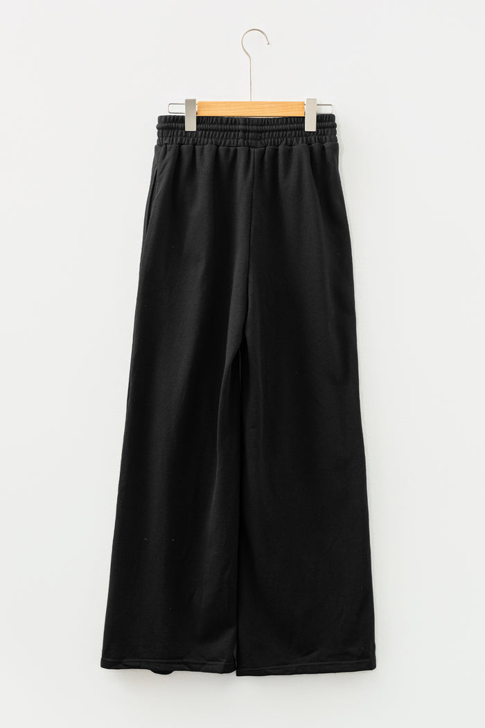 Pantalon de survêtement noir taille haute