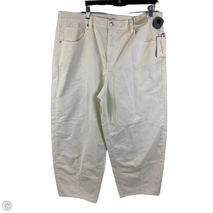 Pants Corduroy By Universal Thread In Cream, Size: 16