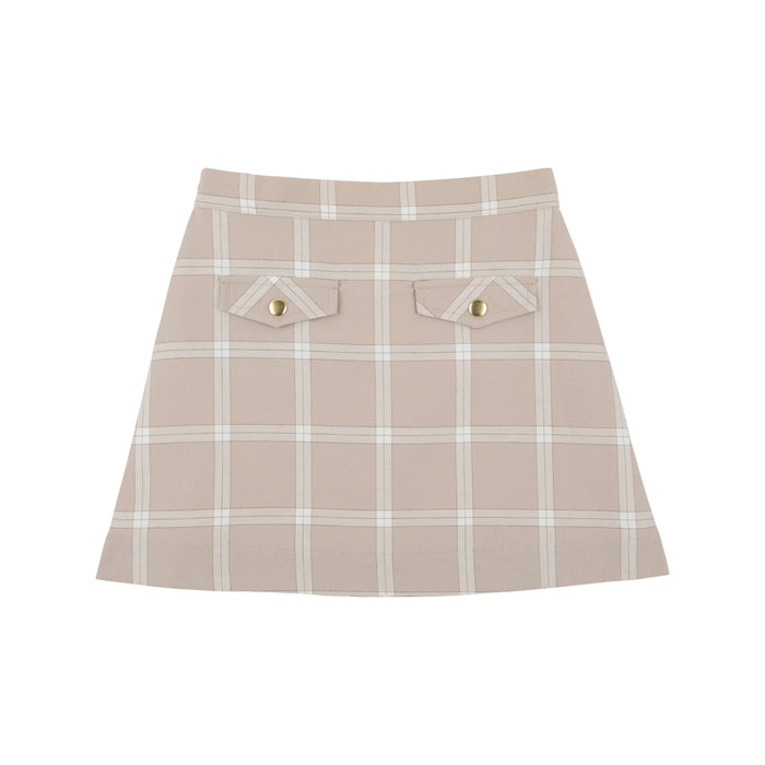Perrin Flannel Pocket Skirt-Thompson Park Plaid
