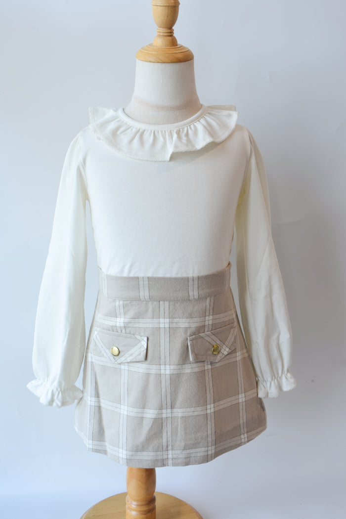 Perrin Flannel Pocket Skirt-Thompson Park Plaid