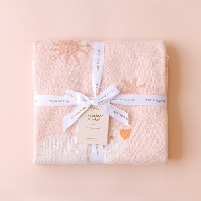 Pink Doves Blanket