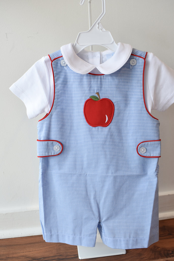 Piped Peter Pan Cotton Short Sleeve