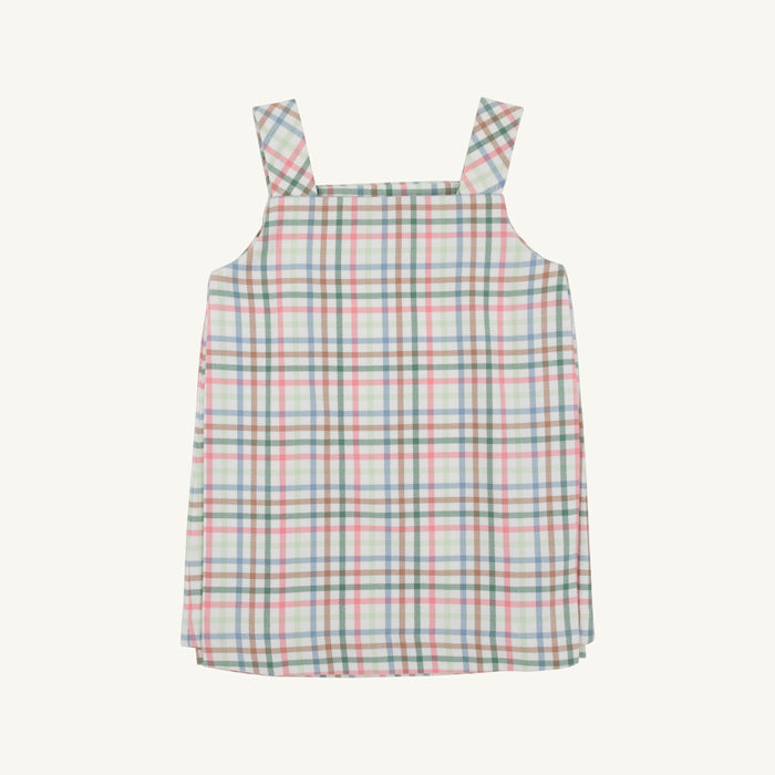 Pleated Ginny Jumper-Manalapan Plaid