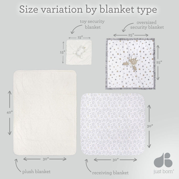 Plush Blanket in Navy and Heather Grey