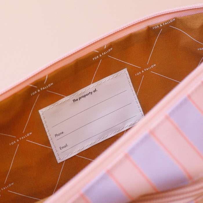 Powder Stripe Large Pencil Case