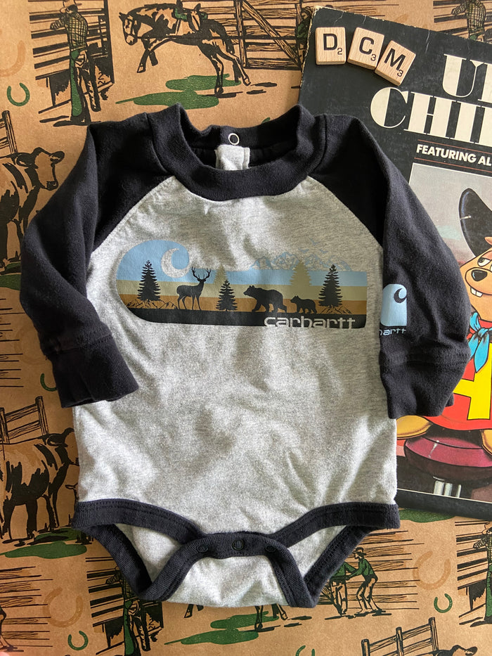 Pre-Loved Carhartt The Woods Wildlife Bodysuit *3 Months - Deer Creek Mercantile