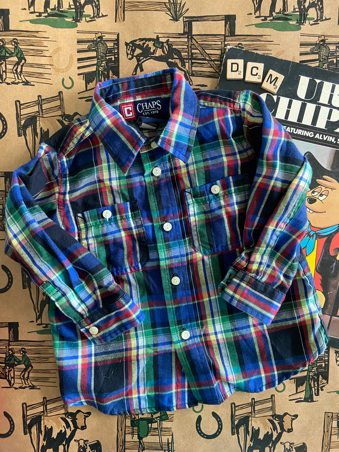 Pre-Loved Chaps Button Down Shirt *18 Months - Deer Creek Mercantile