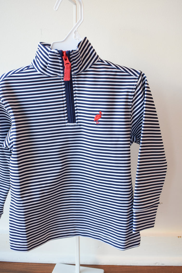 Prepletic Hayward Half Zip-Navy Stripe