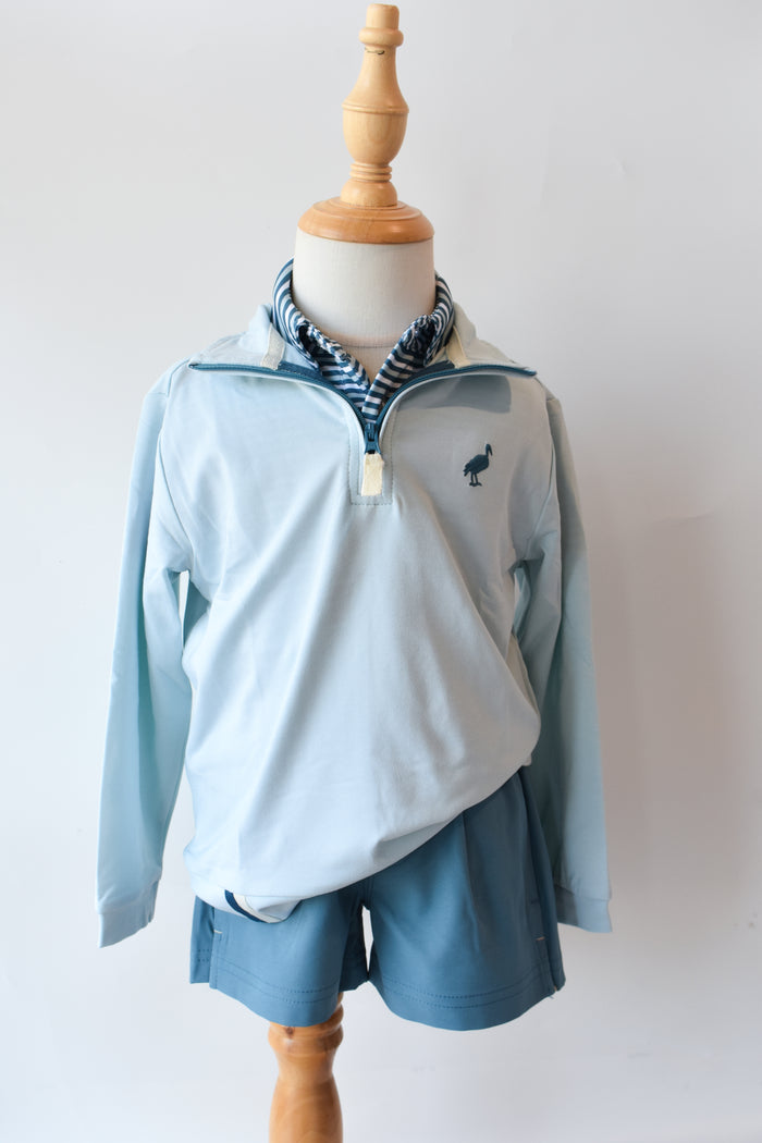 Prepletic Hayword Half Zip-Old Greenwhich Green/Barnsley Blue