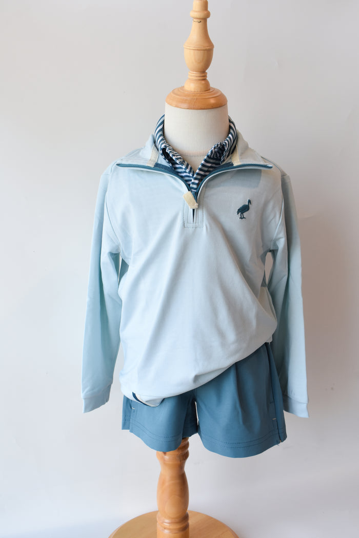 Prepletic Hayword Half Zip-Old Greenwhich Green/Barnsley Blue