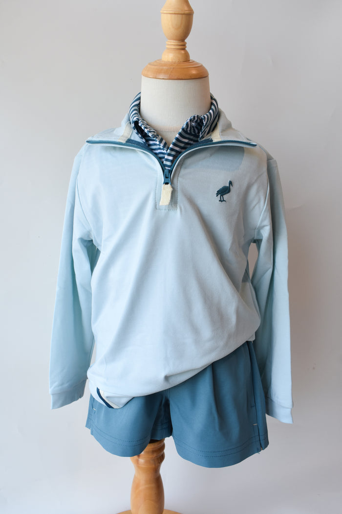 Prepletic Hayword Half Zip-Old Greenwhich Green/Barnsley Blue