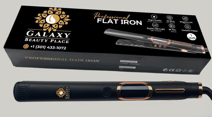 Professional Flat Iron for Hair by Galaxy Beauty Place
