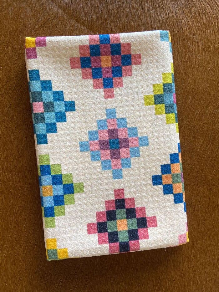 Quilt Print Dish Towel ~ Babcia Square - Deer Creek Mercantile
