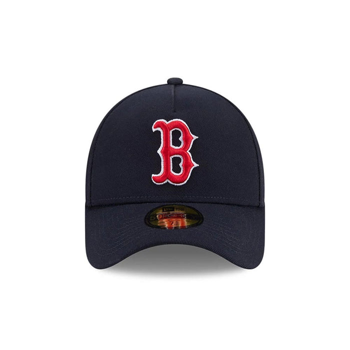 Pictured is this MLB Team Side Boston Red Sox 59FORTY A-Frame Fitted cap in navy. 3