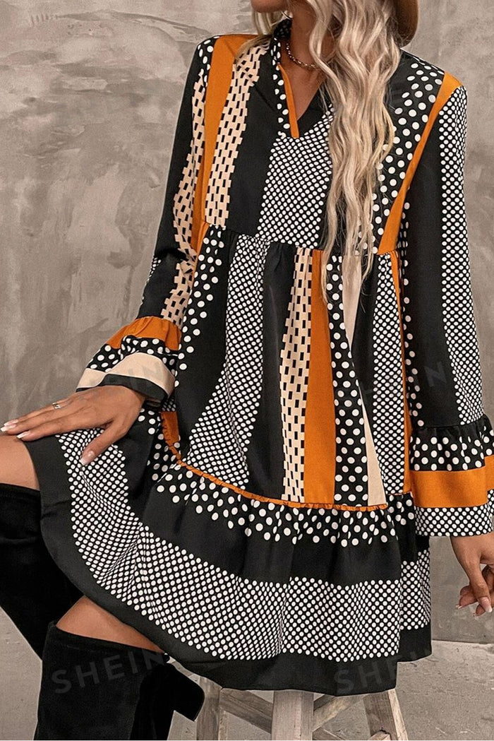 Robe à Imprimés Variés *
