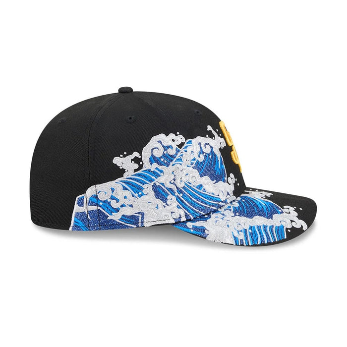 Pictured is this MLB Vissurf San Diego Padres 9FIFTY Snapback cap in black. 5