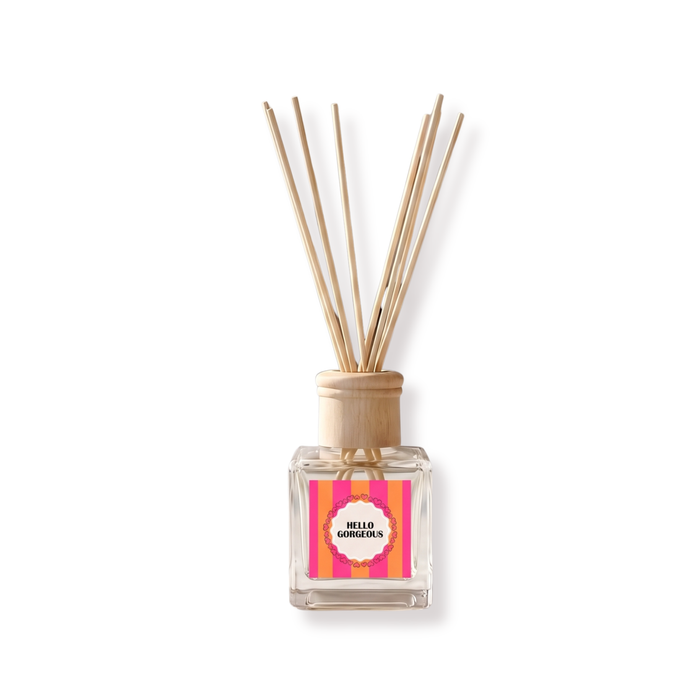 Set - Cadeauset voor Vrouw - Vaas, Geurstokjes, Roomspray & Servetten – Hello Gorgeous – Jasmijn geur