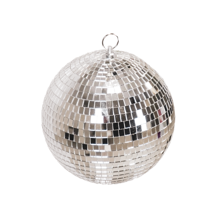 Set van 5 Disco Kerstballen – Zilver – Foam – 8/10/15/20/25 cm – Kerst Hangdecoratie
