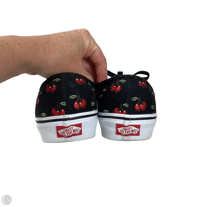 Shoes Flats By Vans In Black, Size: 10