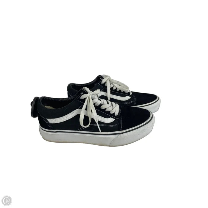 Shoes Sneakers By Vans In Black, Size: 8.5