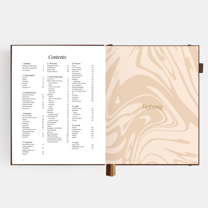 Side Hustle Planner Luxe Edition 4.0 - Chocolate