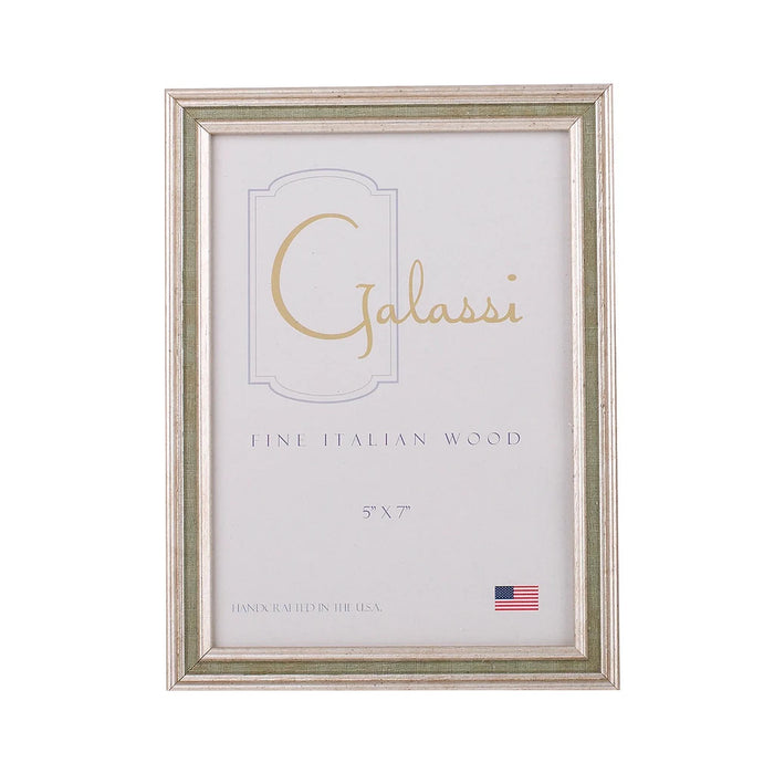Silver with Green Channel Frames