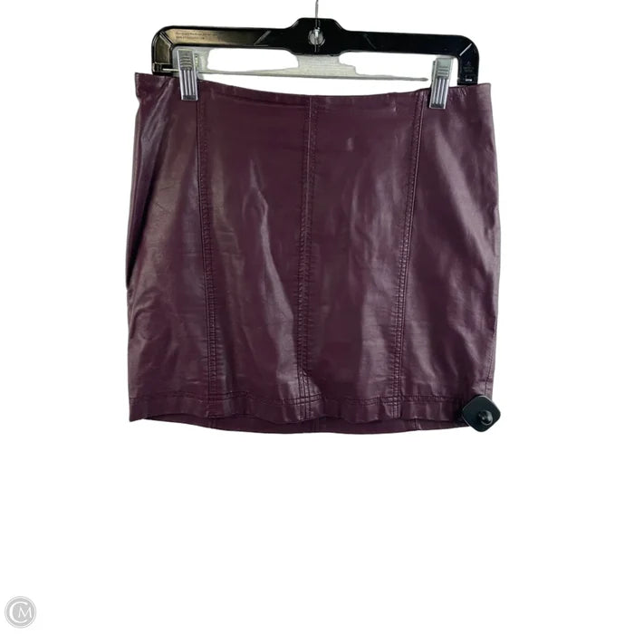 Skirt Mini & Short By Free People In Purple, Size: 6