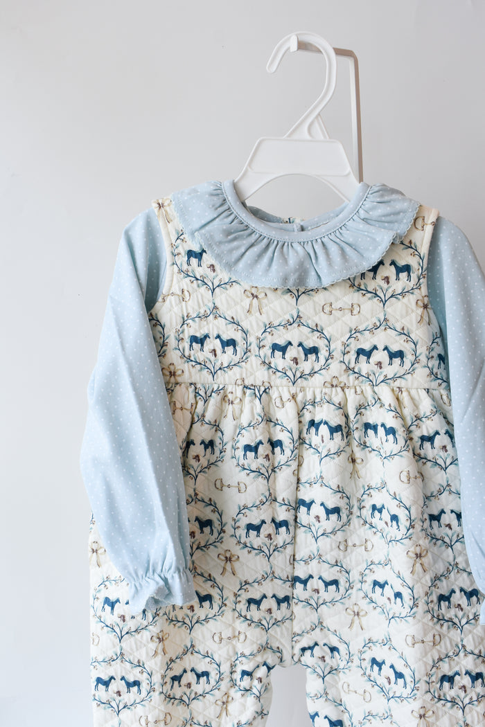Sleeveless Quilted Rebecca Romper-Horse Bits and Bows
