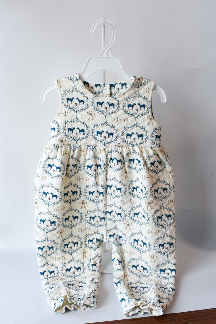 Sleeveless Quilted Rebecca Romper-Horse Bits and Bows