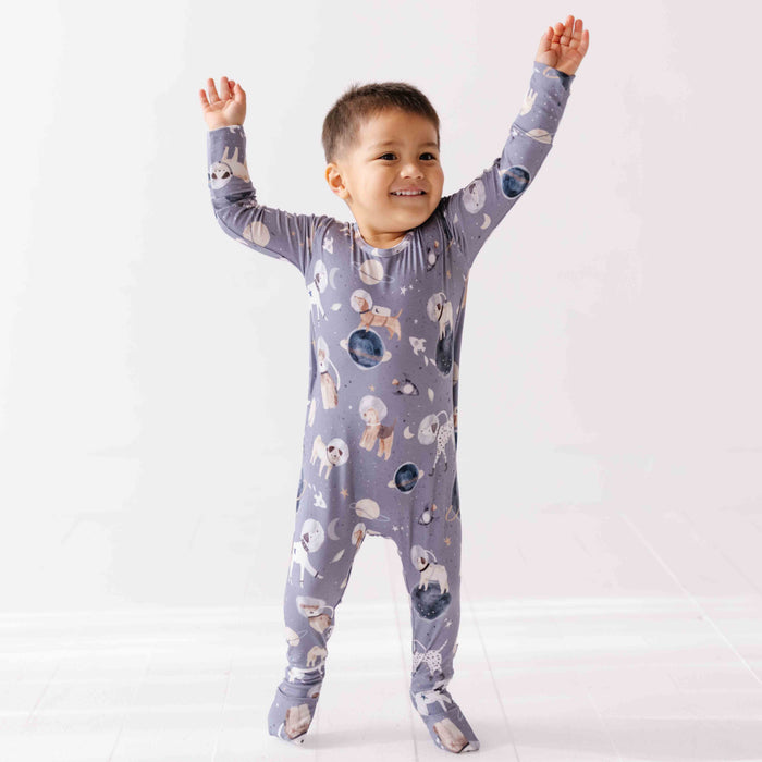 Space Paws Day to Night Romper Luxe Edition | Cotton Bamboo Blend
