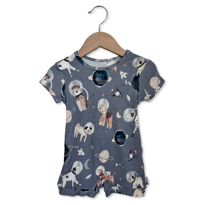Space Paws Shorty Romper Luxe Edition | Cotton Bamboo Blend