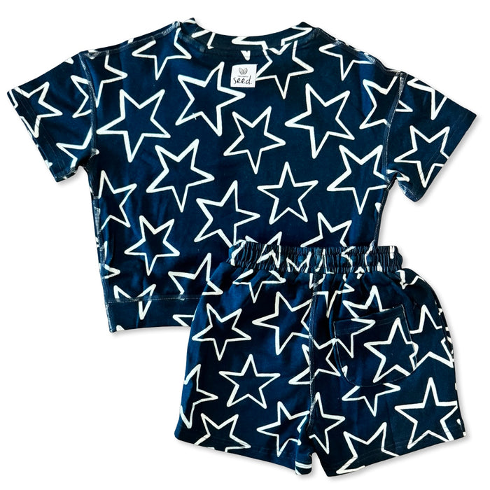 Star-Spangled CALM CLOUD Short Set