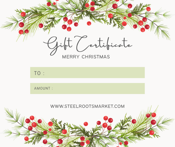Steel Roots Market eGift Card (Delivered by Email)