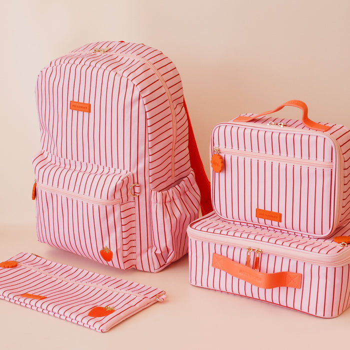Strawberry Stripe Large Pencil Case