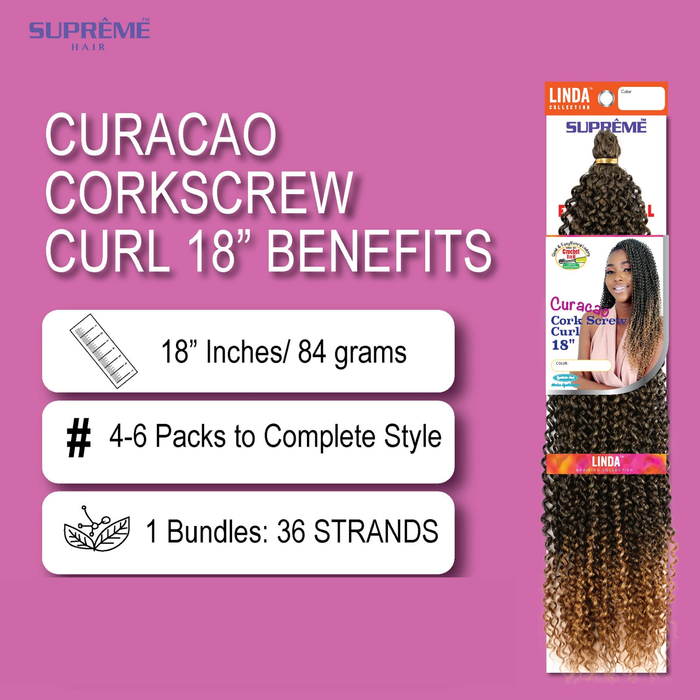 SUPRÊME Hair – Curacao Cork Screw Curl 18" SUPRÊME HAIR
