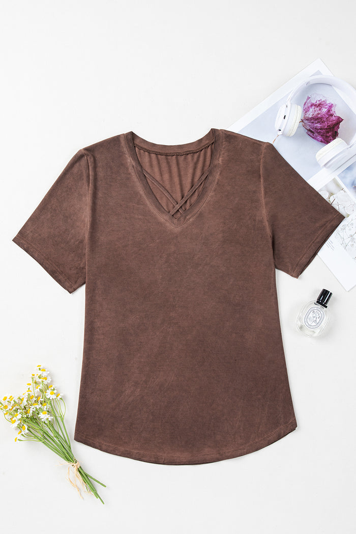 T-shirt en Délavage Minéral *