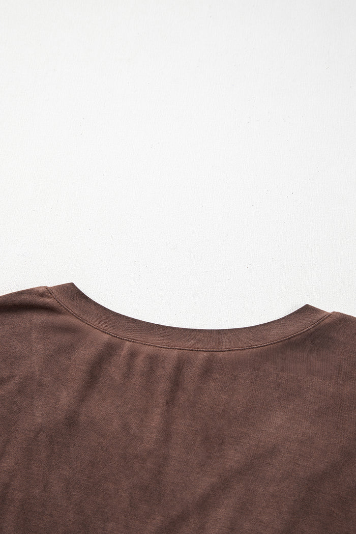 T-shirt en Délavage Minéral *