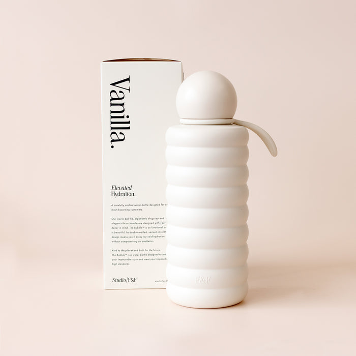 The Bubble - Vanilla - Reusable Water Bottle 700ml - SECONDS