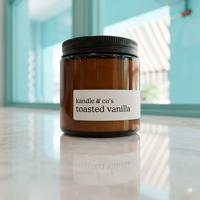 Toasted Vanilla Candle - Tayyib Store - Kandle & Co's - Lahore