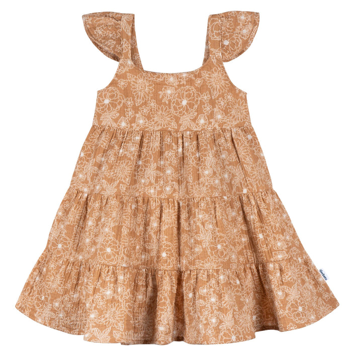 Toddler Girls Groovy Floral Dress
