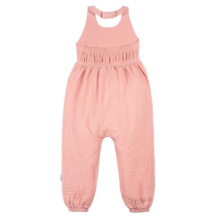Toddler Girls Rose Pink Romper