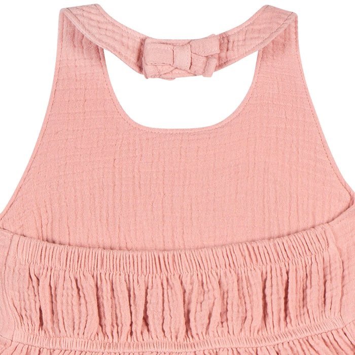 Toddler Girls Rose Pink Romper