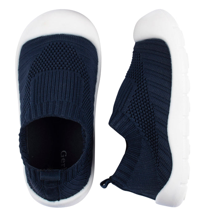 Infant & Toddler Boys Navy Stretchy Knit Slip-On Sneaker