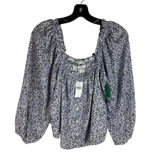 Top Long Sleeve By American Eagle In Floral Print, Size: M
